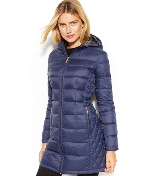 michael kors blue winter coat|michael kors coats on sale.